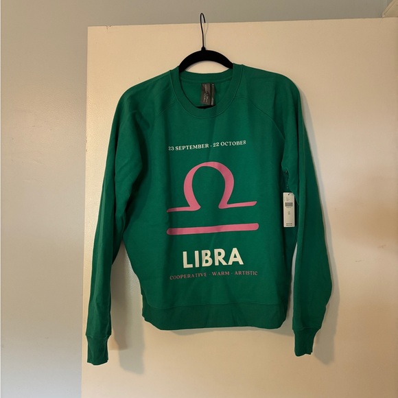 NWT Anthropologie Libra Sweatshirt, Size XS - Picture 1 of 5